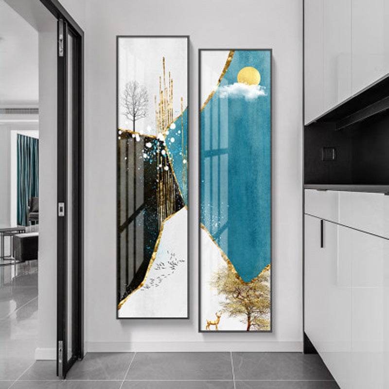 Vertical Format Wall Art For Entrance Hallway Stairway Wall Decor