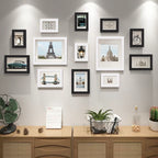 13‑Pieces Wooden Picture Frame Set – Mixed Sizes for Modern Gallery Wall, Living Room & Home Decor – Perfect for Photos and Art Prints