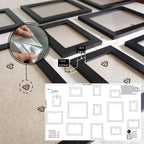 13‑Pieces Wooden Picture Frame Set – Mixed Sizes for Modern Gallery Wall, Living Room & Home Decor – Perfect for Photos and Art Prints