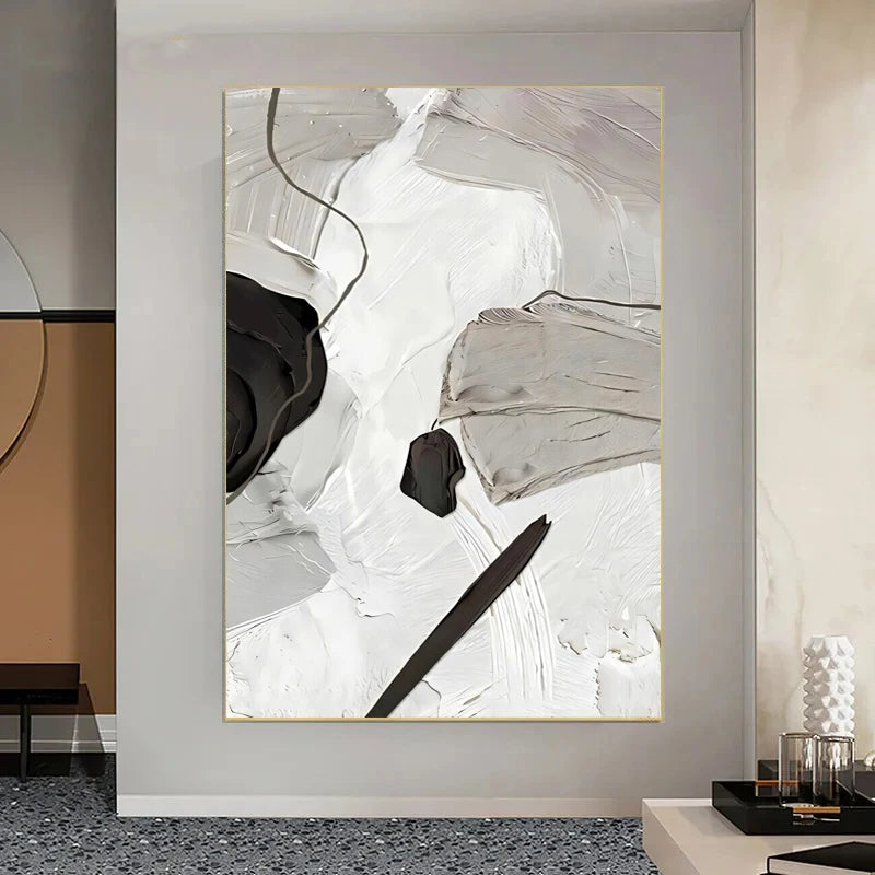 Abstract Flowing Textural Designs Wall Art Fine Art Canvas Prints Pictures For Modern Apartment Living Room Foyer Art For Scandinavian Interiors