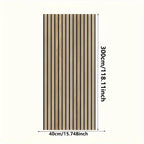 Rectangular mat with striped pattern and dimensions on a white background