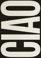 Ciao Poster Wall Art Fine Art Canvas Prints Simple Phrases Pictures For Living Room Bedroom Art Essential Inspirational Quotes For Modern Living