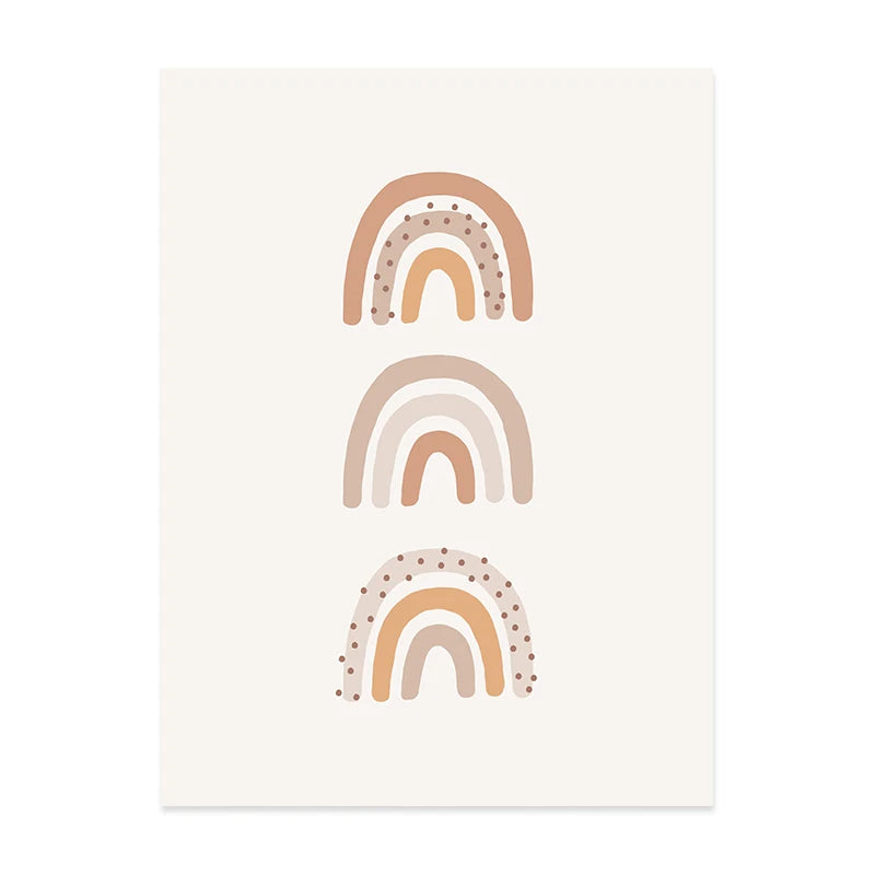 Personalized Baby's Name Wall Art For Nursery Room Cute Rainbow Cloud Play All Day Poster Pictures For Baby's Boy Girl's Room Wall Decoration