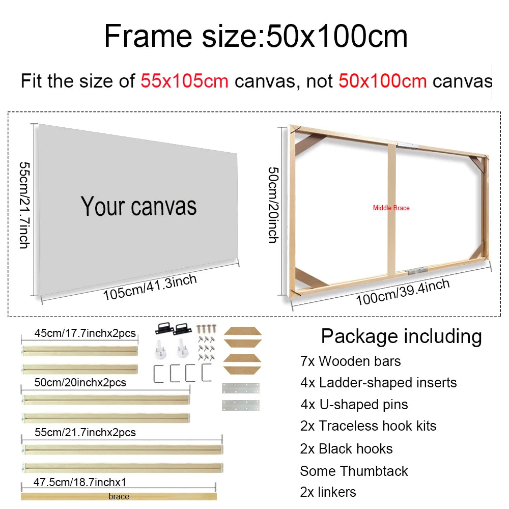 50x100cm_Wooden_Frame_Kits_For_Canvas_Prints_Solid_Wood_Stretcher_Bars_DIY_Picture_Framing_Kits_2025