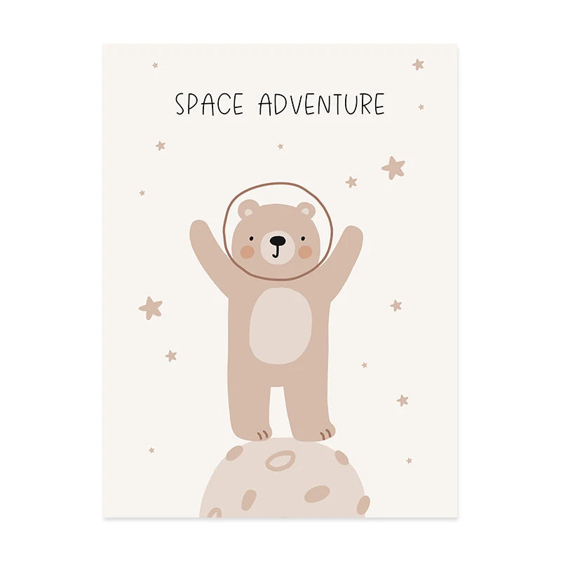 Personalized Baby's Name Wall Art For Nursery Room Cute Rainbow Cloud Play All Day Poster Pictures For Baby's Boy Girl's Room Wall Decoration