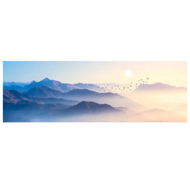 Mountain Lake Forest Wilderness Wall Art Large Format Canvas Prints Wide Format Landscape Picture For Above The Sofa Or Above The Bed