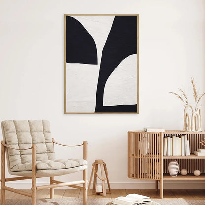 Nordic Minimalist Abstract Beige Black Shape &amp; Line Wall Art Fine Art Canvas Prints Pictures For Modern Living Room Bedroom Art Decor