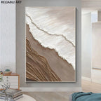 Abstract Sea Surf Coastal Wall Art Fine Art Canvas Prints Beach Landscape Ocean Waves Seascape Pictures For Living Room