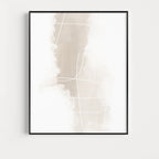 Absolute Minimal Beige White Abstract Wall Art Fine Art Canvas Prints Simple Artworks For Modern Apartment Living Room Art For Contemporary Decor