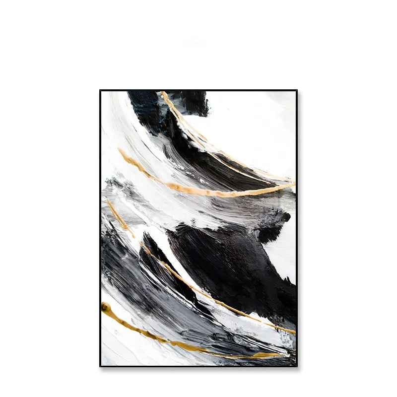 Abstract Shades Of Black Grey Wall Art Fine Art Canvas Prints Modern Nordic Pictures For Living Room Bedroom Scandinavian Home Styling