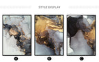 Abstract Black Gray Golden Liquid Marble Wall Art Fine Art Canvas Prints Pictures For Urban Apartment Living Room Light Luxury Nordic Home Decor