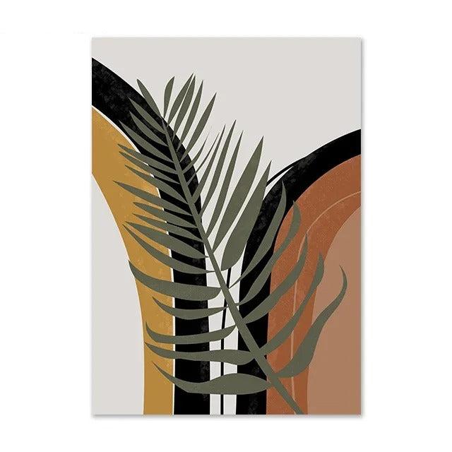 Abstract Bohemian Botanical Still Life Wall Art Fine Art Canvas Prints Gallery Wall Pictures For Modern Living Room Dining Room Art Decor