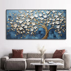 Abstract Cherry Blossom Tree Wall Art Fine Art Canvas Prints Modern Botanical Floral Pictures For Living Room Bedroom Art Decor