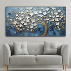 Abstract Cherry Blossom Tree Wall Art Fine Art Canvas Prints Modern Botanical Floral Pictures For Living Room Bedroom Art Decor