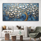 Abstract Cherry Blossom Tree Wall Art Fine Art Canvas Prints Modern Botanical Floral Pictures For Living Room Bedroom Art Decor