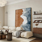 Abstract Coastal Beach Landscape Wall Art Fine Art Canvas Prints Pictures For Modern Apartment Living Room Dining Room Bedroom Art Decor 2025