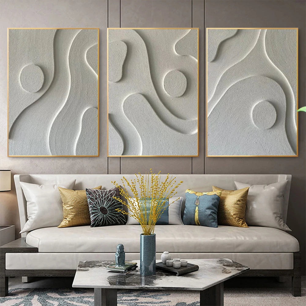 Abstract Contours Black White Minimalist Wall Art Fine Art Canvas Prints Pictures For Living Room Dining Art For For Modern Home Office Interiors