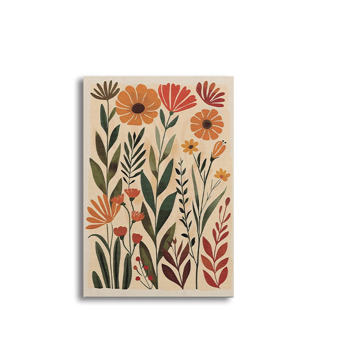 Floral design on a beige background