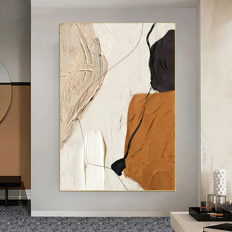 Abstract Flowing Textural Designs Wall Art Fine Art Canvas Prints Pictures For Modern Apartment Living Room Foyer Art For Scandinavian Interiors 2025