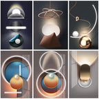 Abstract Futuristic Elements Modern Aesthetics Wall Art Fine Art Canvas Prints Pictures For Modern Loft Apartment Living Room Home Office Interior Decor