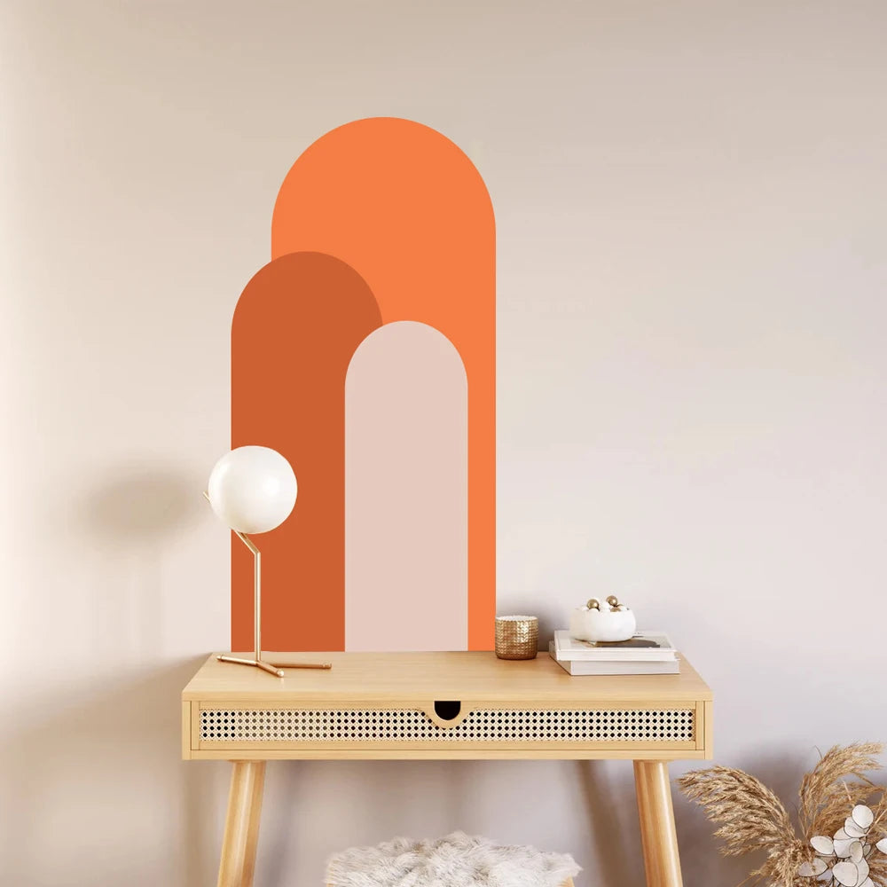 Abstract Geometric Archway Wall Mural Removable PVC Vinyl Wall Decal For Living Room Kid's Room Creative DIY Home Decor