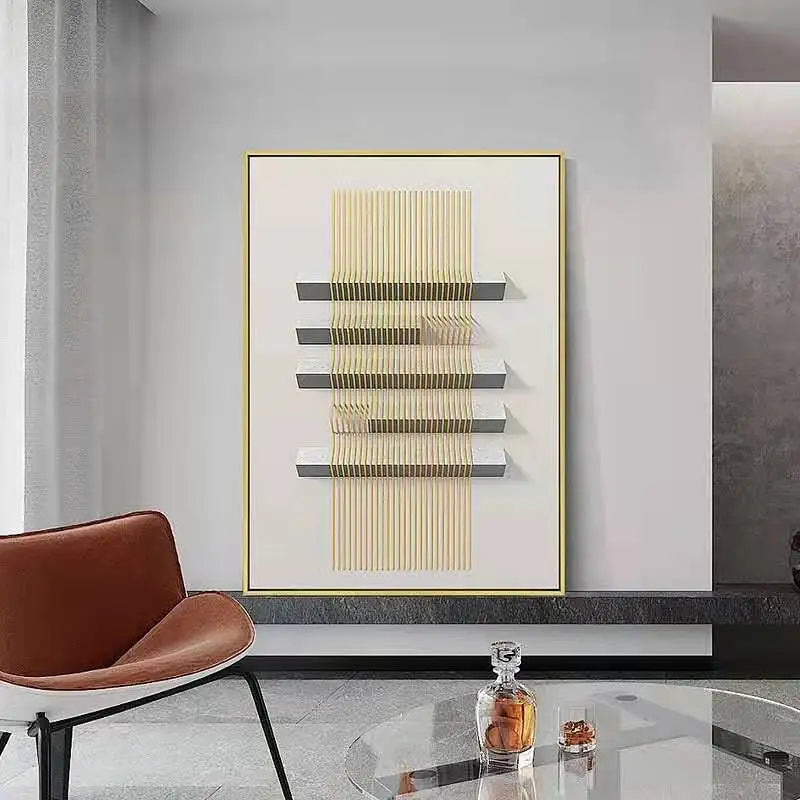 Abstract Geometric Modern  Wall Art Fine Art Canvas Prints Pictures For Urban Apartment Living Room Dining Room Art For Contemporary Interior Design 2025