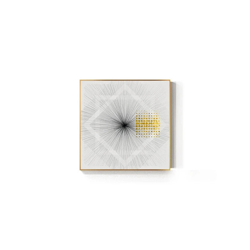 Abstract Golden Geometric Canvas Painting Lines Poster Print Modern Wall Pictures for Living Room Home Decor Nordic Wall Art