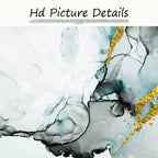 Abstract Grey Jade Green Golden Marble Print Abstract Wall Art Fine Art Canvas Prints Pictures For Modern Living Room Home Office Art Decor 2024