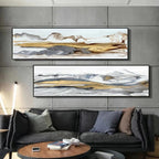 Abstract Minimalist Flowing Landscape Wall Art Fine Art Canvas Prints Wide Format Pictures For Above The Sofa Modern Art For Above The Bed