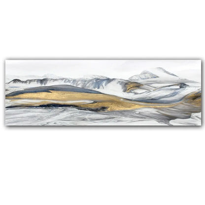 Abstract Minimalist Flowing Landscape Wall Art Fine Art Canvas Prints Wide Format Pictures For Above The Sofa Modern Art For Above The Bed