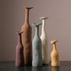 Abstract Sculptural Ceramic and Porcelain Vases – Tall Organic‑Shaped Matte Art Terracotta Pottery for Modern Minimalist Home Décor Displays