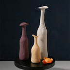 Abstract Sculptural Ceramic and Porcelain Vases – Tall Organic‑Shaped Matte Art Terracotta Pottery for Modern Minimalist Home Décor Displays