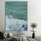 Abstract Sea Surf Coastal Wall Art Fine Art Canvas Prints Beach Landscape Ocean Waves Seascape Pictures For Living Room 2025 001