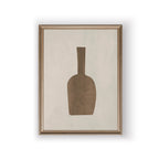 Abstract Still Life Vases Minimalist Wall Art Fine Art Canvas Prints Neutral Tone Black Brown Beige Pictures For Living Room Dining Room Scandinavian Style Home Decor