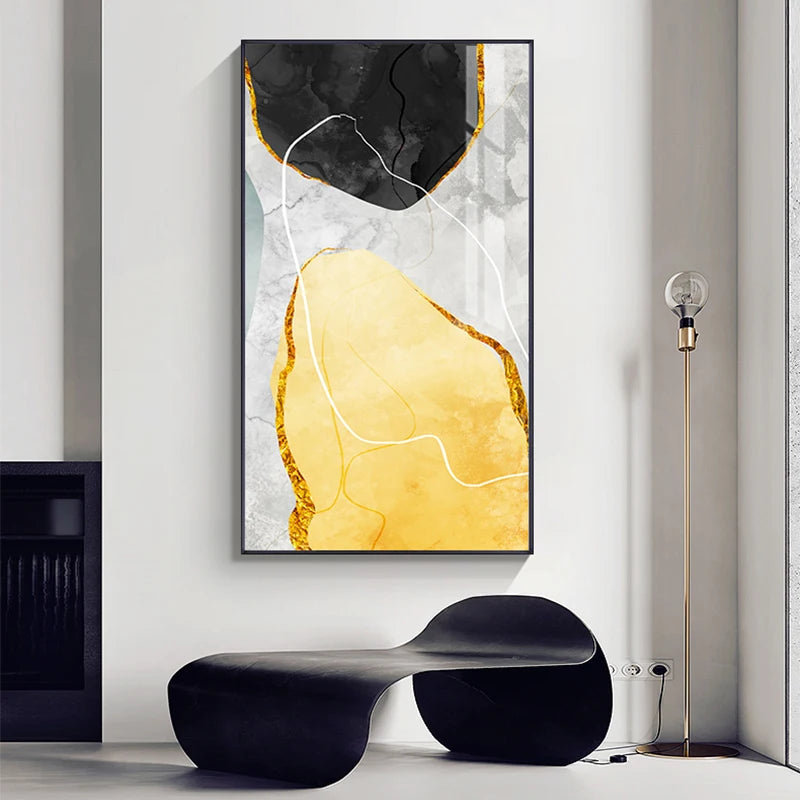 Abstract Zen Pebbles Wall Art Fine Art Canvas Prints Nordic Geomorphic Pictures For Living Room Bedroom Entrance Foyer Art Decor
