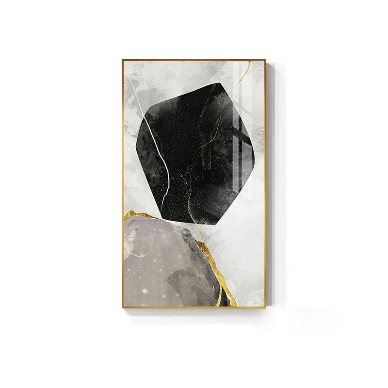 Abstract Zen Pebbles Wall Art Fine Art Canvas Prints Nordic Geomorphic Pictures For Living Room Bedroom Entrance Foyer Art Decor