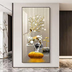 Abstract Zen Stone Feng Shui Wall Art Fine Art Canvas Prints Auspicious Wall Art For Living Room Dining Room Contemporary Foyer Art Decor