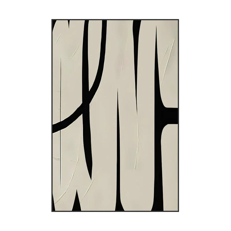 Black Beige Abstract Minimalist Wall Art Fine Art Canvas Prints Pictures For Modern Apartment Living Room Bedroom Art For Contemporary Interiors 2025