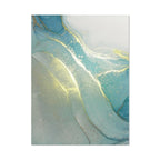 Blue Green Turquoise Liquid Marble Wall Art Fine Art Canvas Prints Modern Abstract Pictures For Living Room Bedroom Boutique Hotel Room Art Decor