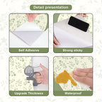 Simple Leafy Green Archway Wall Mural – Peel & Stick Vinyl Wall Decal for Kids’ Room, Bedroom & Living Space - Creative DIY Home Decor