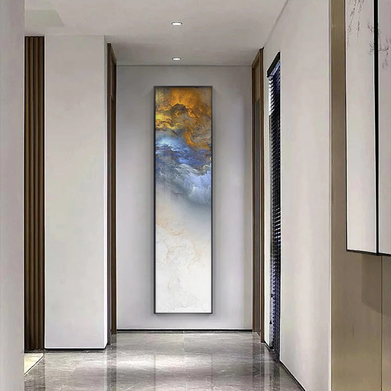 Alien Sky Vertical Format Abstract Wall Art Fine Art Canvas Prints Pictures For Entrance Hallway Modern Home Office Hotel Room Art Decor