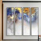 Alien Sky Vertical Format Abstract Wall Art Fine Art Canvas Prints Pictures For Entrance Hallway Modern Home Office Hotel Room Art Decor