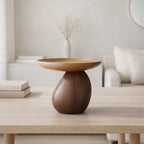 Ancient Artisan Storage Tray – Hand‑Crafted Organic Dual‑Tone Wood Effect Sideboard Accent For Dining Room Home Décor