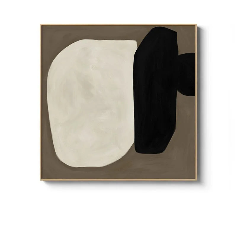 Beige Terracotta Minimalist Nordic Abstract Wall Art Fine Art Canvas Prints Square Format Pictures For Bedroom Modern Art For Living Room