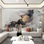 Big Sizes Nordic Liquid Marble Print Large Format Wall Mural Art Decor Wallpaper For Living Room TV Background Art For Living Room