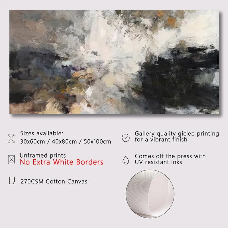 Big Abstract Wall Art Neutral Color Scheme Picture For Modern Living Room Dining Room Home Office Hotel Room Art Decor