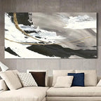 Big Abstract Wall Art Neutral Color Scheme Picture For Modern Living Room Dining Room Home Office Hotel Room Art Decor