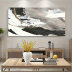 Big Abstract Wall Art Neutral Color Scheme Picture For Modern Living Room Dining Room Home Office Hotel Room Art Decor