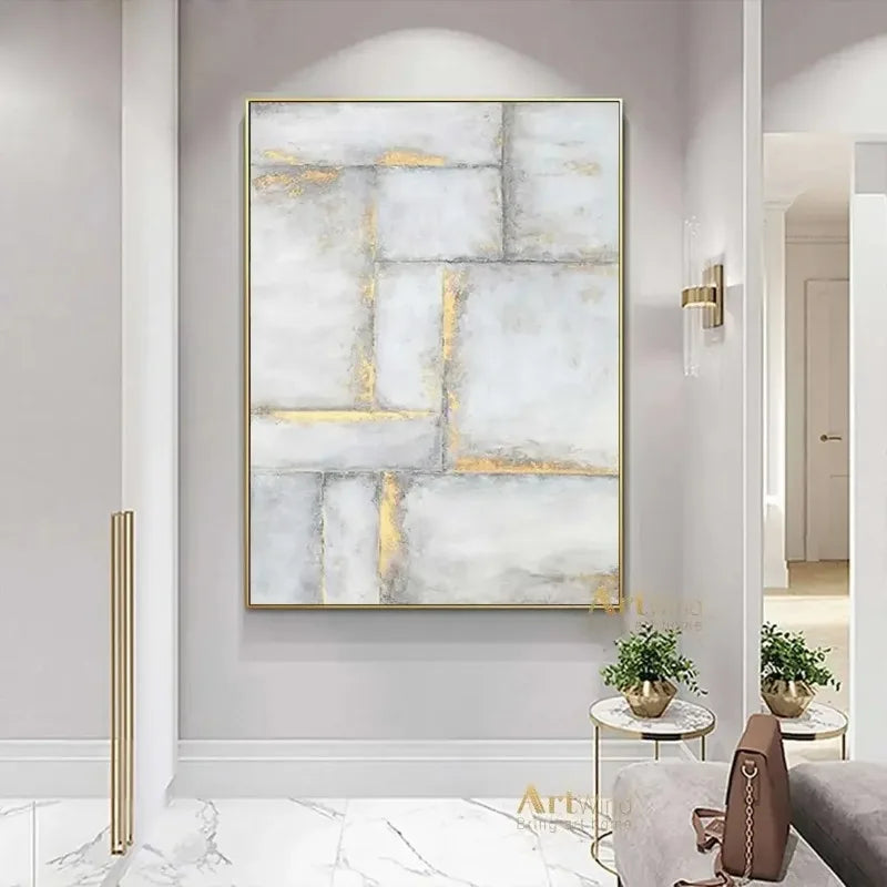 Big Sizes Abstract Neutral Wall Art Fine Art Canvas Print – Modern Artwork for Contemporary Living Room &amp; Bedroom, Minimalist Home Decor