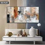 Big Sizes Earth Tones Contemporary Abstract Wall Art Fine Art Canvas Prints Pictures For Living Room Dining Room Art For Modern Interiors